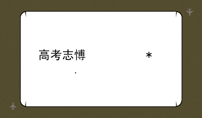 高考志愿填报模拟