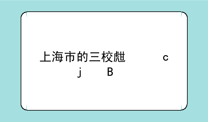 上海市的三校生高考难吗