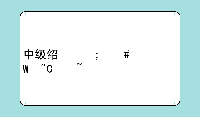 中级经济师考试成绩查询