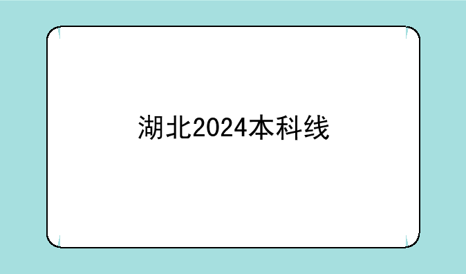 湖北2024本科线