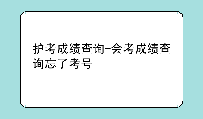 护考成绩查询-会考成绩查询忘了考号